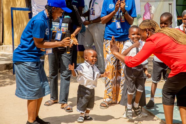 Child in education program