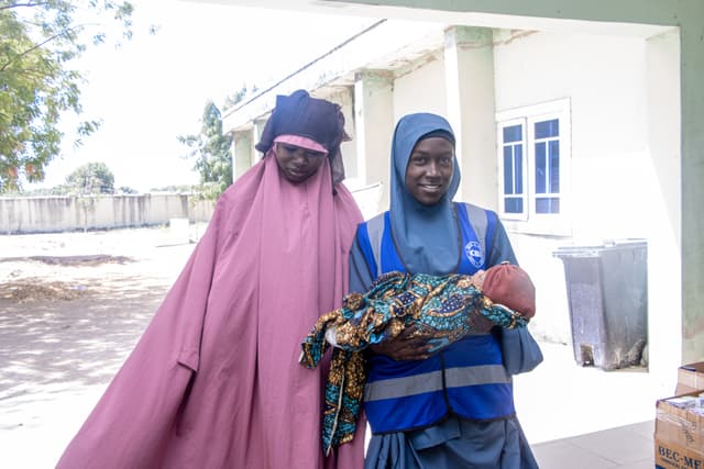 Mother with newborn — CBI health program