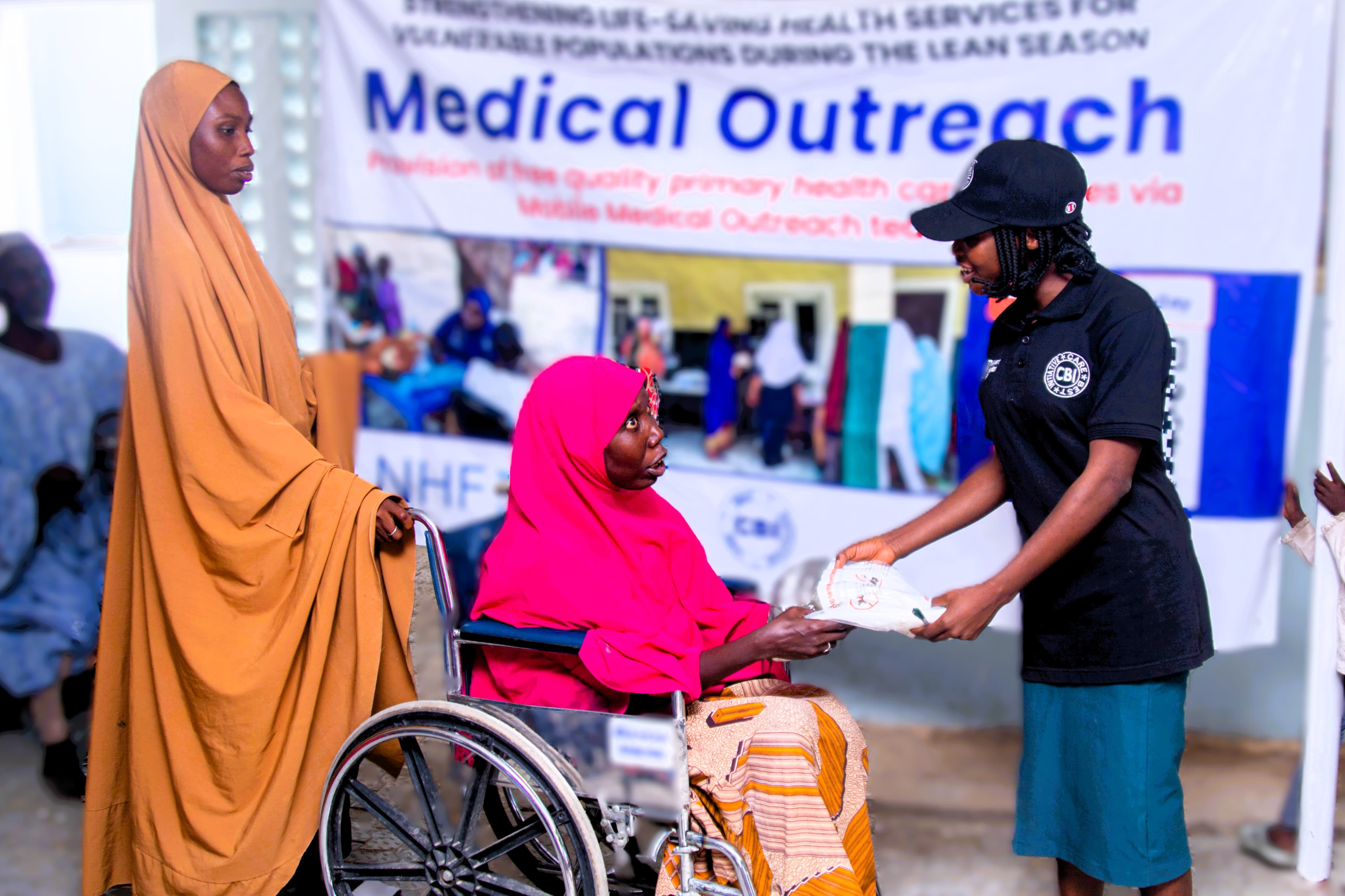 Reaching persons with disability โ mosquito net distribution
